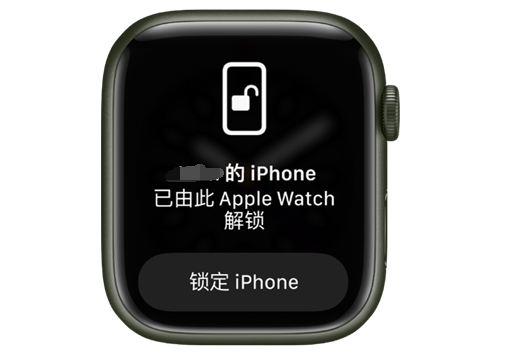 龙子湖苹果手机维修分享用 AppleWatch 解锁配备面容 ID 的 iPhone方法 