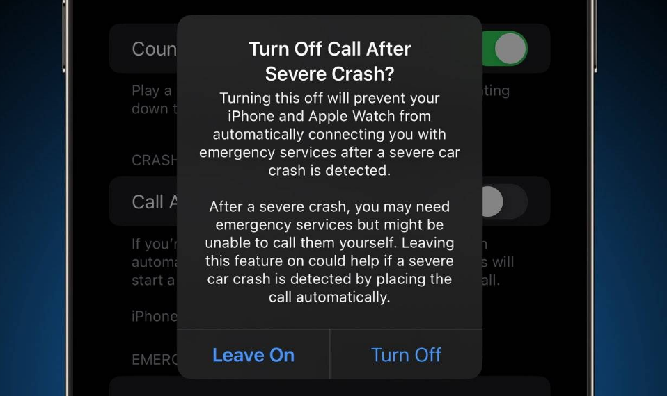 龙子湖苹果14维修分享 iPhone 14 和 Apple Watch 上关闭崩溃检测 